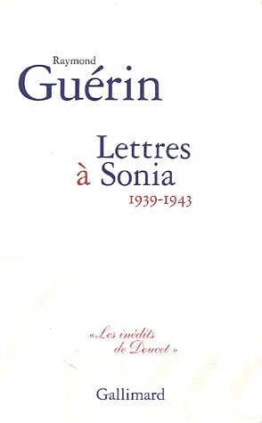 LETTRES A SONIA, de Raymond Guérin | portada del libro