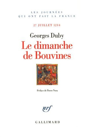 LE DIMANCHE DE BOUVINES, de Georges Duby | portada del libro