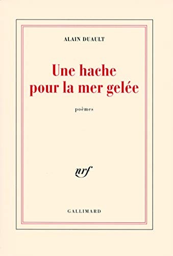 UNE HACHE POUR LA MER GELEE, de Duault | portada del libro