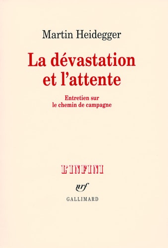 LA DEVASTATION ET L'ATTENTE, de Martin Heidegger | portada del libro