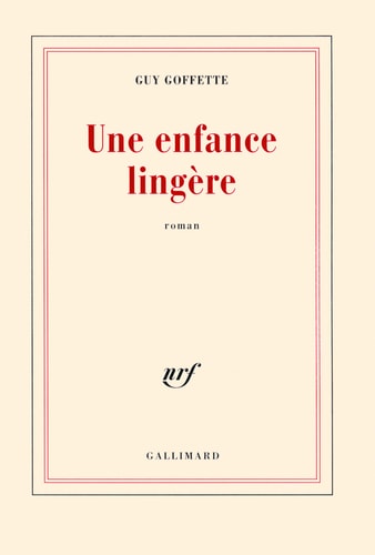 UNE ENFANCE LINGERE, de Goffette | portada del libro