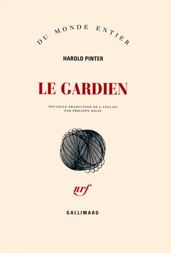 LE GARDIEN, de Harold Pinter | portada del libro