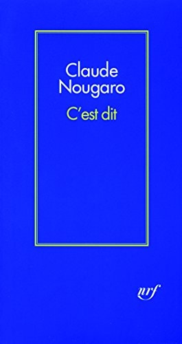 C'EST DIT, de Nougaro | portada del libro