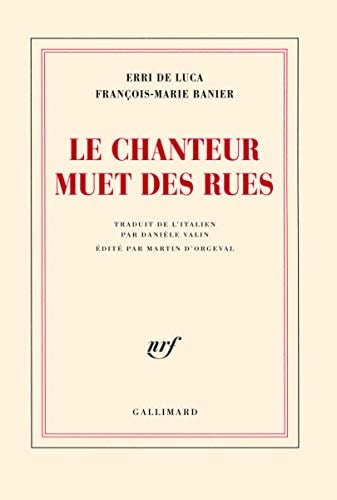LE CHANTEUR MUET DES RUES, de Banier | portada del libro