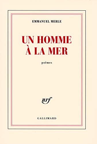 UN HOMME A LA MER, de Emmanuel Merle | portada del libro