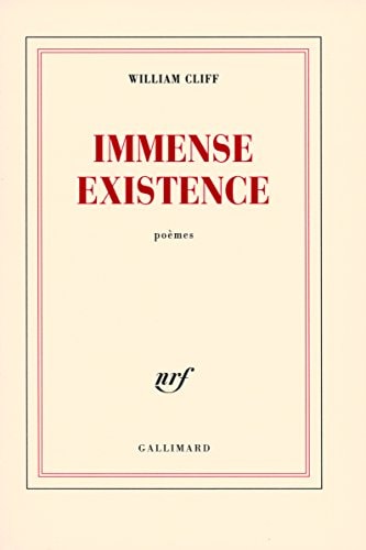 IMMENSE EXISTENCE, de William Cliff | portada del libro