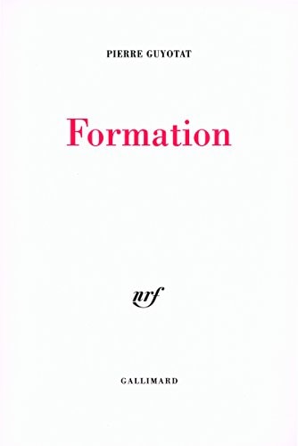 Formation, de Guyotat | portada del libro
