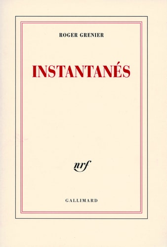 INSTANTANES, de Grenier | portada del libro