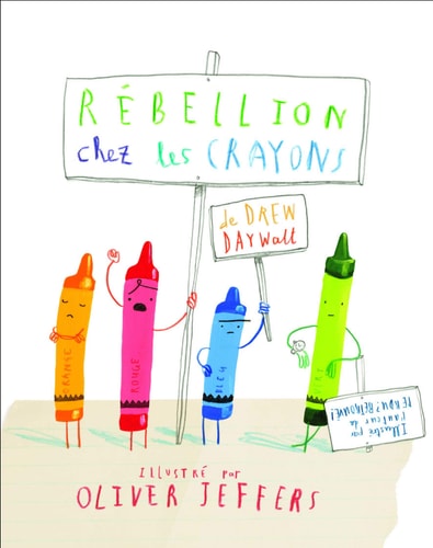 EBELLION CHEZ LES CRAYONS, de Drew Daywalt (scénariste | portada del libro