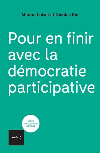 OUR EN FINIR AVEC LA DEMOCRATIE P (ECB), de Manon Loisel | portada del libro