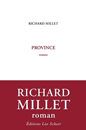 ROVINCE, de Richard Millet | portada del libro