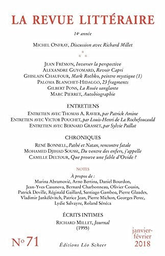 A REVUE LITTERAIRE N 71, de Collectif | portada del libro