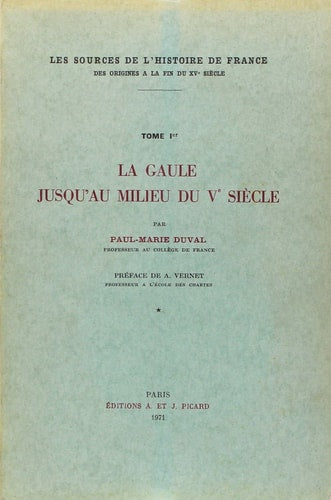ES SOURCES DE L'HISTOIRE DE FRANC (ECB), de Paul-Marie Duval | portada del libro