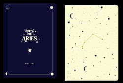 PACK 2 CUADERNOS GRAPADOS A6 HOROSCOPO NEGRO - ARIES, de HOROSCOPO NEGRO | portada del libro