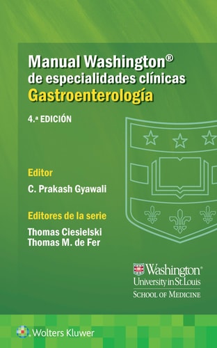 MANUAL WASHINGTON DE ESPECIALIDADES CLINICAS. GASTROENTEROLOGIA., de VV.AA. | portada del libro