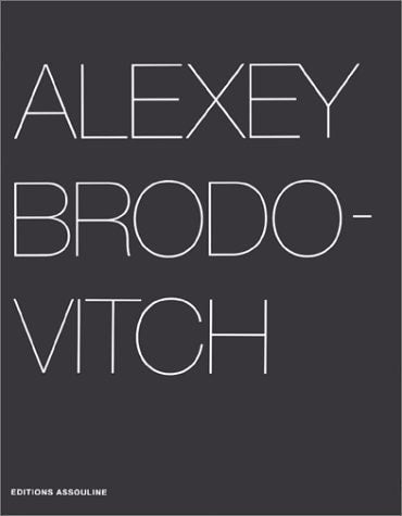 ALEXIS BRODOVITCH, de Alexey Brodovitch | portada del libro