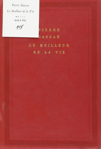 LE MEILLEUR DE LA VIE, de Gascar | portada del libro