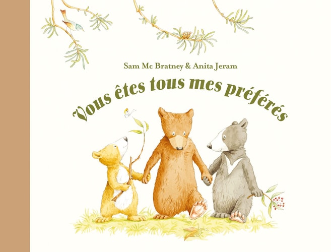 OUS ETES TOUS MES PREFERES, de Sam McBratney | portada del libro