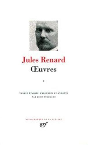 OEUVRES T1, de Jules Renard | portada del libro