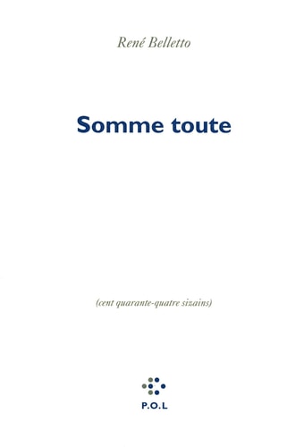 SOMME TOUTE, de Belletto | portada del libro