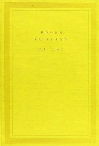 LA LOI, de Roger Vailland | portada del libro