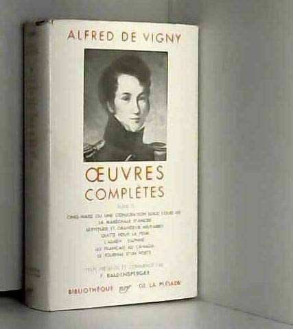 OEUVRES COMPLETES T2, de comte Alfred de Vigny | portada del libro