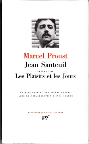 JEAN SANTEUIL / LES PLAISIRS ET LES JOURS, de Marcel Proust | portada del libro