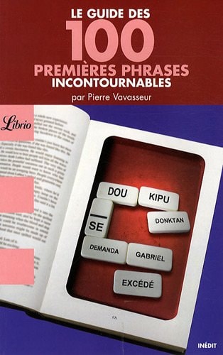 UIDE DES 100 PREMIERES PHRASE, de Pierre Vavasseur | portada del libro