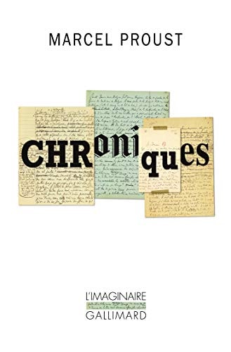 CHRONIQUES, de Marcel Proust | portada del libro