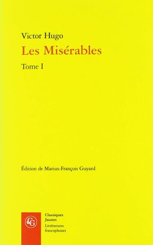 LES MISERABLES TOME I, de HUGO VICTOR | portada del libro
