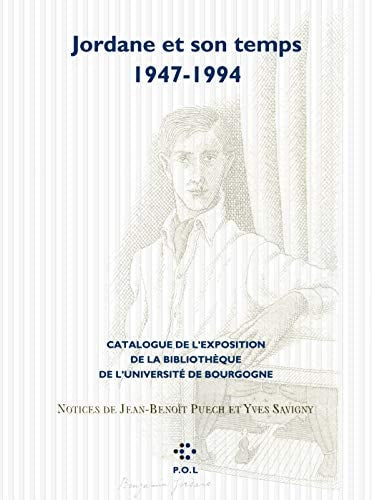 JORDANE ET SON TEMPS, de Jean-Benoît Puech | portada del libro