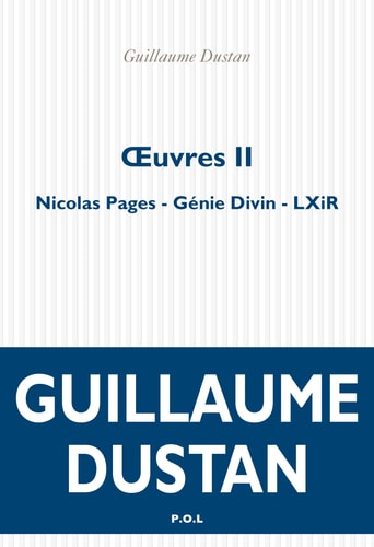 OEUVRES T2, de Guillaume Dustan | portada del libro