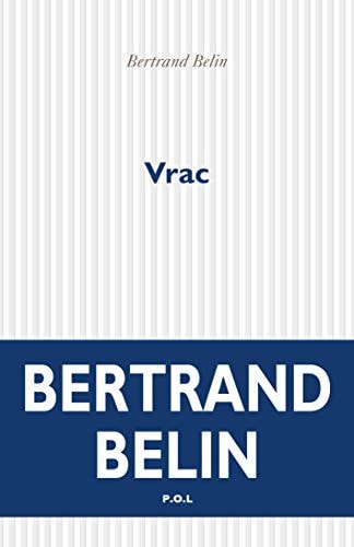 VRAC, de Bertrand Belin | portada del libro