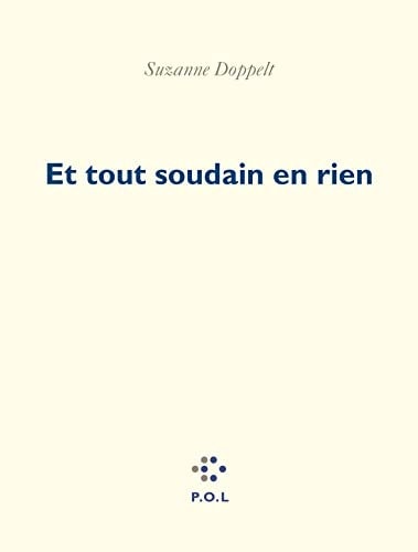ET TOUT SOUDAIN EN RIEN, de Suzanne Doppelt | portada del libro