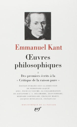 OEUVRES PHILOSOPHIQUES T1, de Immanuel Kant | portada del libro