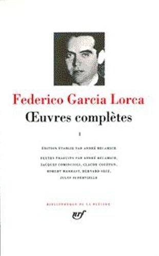 OEUVRES COMPLETES T1, de Federico García Lorca | portada del libro
