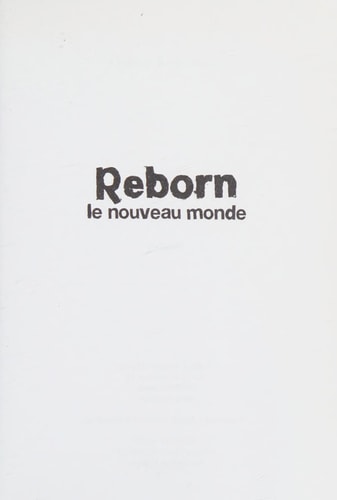 REBORN, de Thierry Robberecht | portada del libro