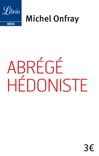 BREGE HEDONISTE, de Michel Onfray | portada del libro