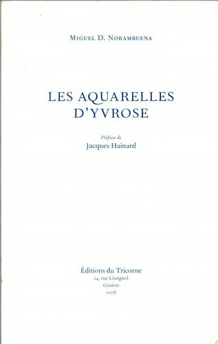 LES AQUARELLES D'YVROSE, de Yvrose Price | portada del libro