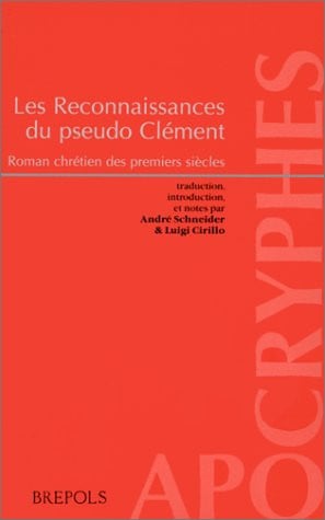 RECONNAISSANCES DU PSEUDO CLEMENT LES, de SCHNEIDER J | portada del libro