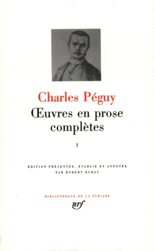 OEUVRES EN PROSE COMPLETES T1, de Charles Péguy | portada del libro