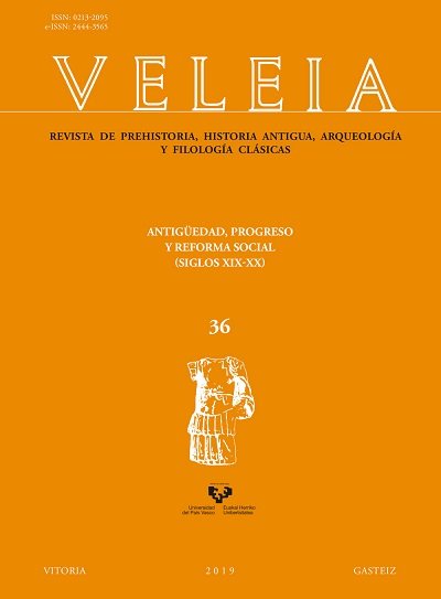 VELEIA 36 ANTIGUEDAD PROGRESO Y REFORMA SOCIAL | portada del libro