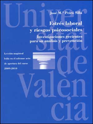 Estrés laboral y riesgos psicosociales, de Peiró Silla | portada del libro
