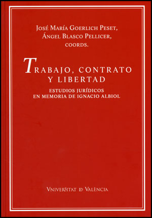 Trabajo, contrato y libertad, de Varios autores | portada del libro