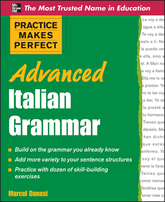 Practice Makes Perfect Advanced Italian Grammar, de DANESI | portada del libro