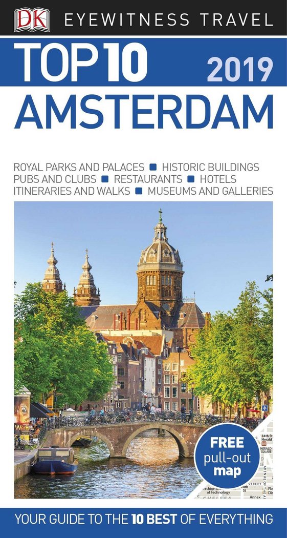 AMSTERDAM TOP 10 EYEWITNESS TRAVEL GUIDE | portada del libro