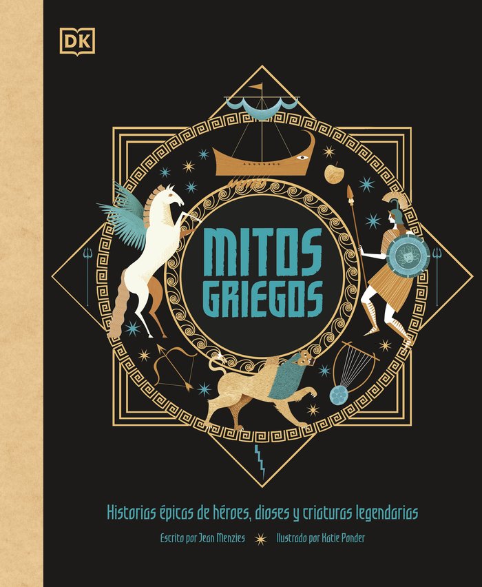 MITOS GRIEGOS, de JEAN MENZIES | portada del libro