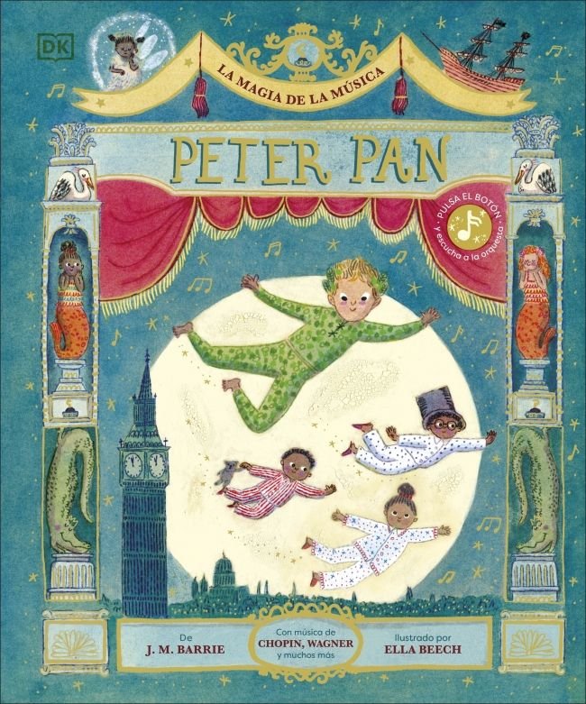 LA MAGIA DE LA MUSICA PETER PAN, de J M BARRIE | portada del libro