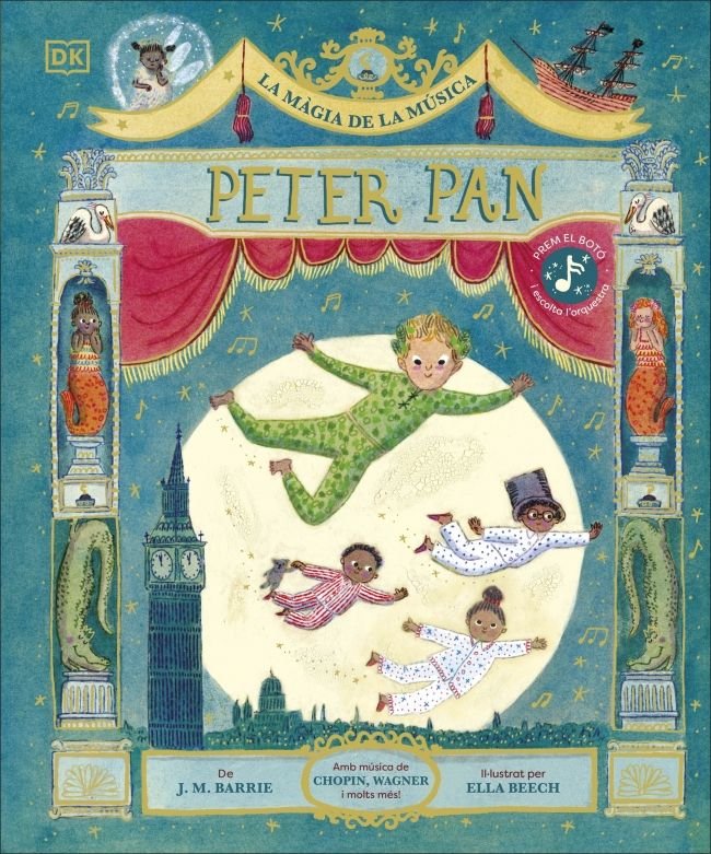 LA MAGIA DE LA MUSICA PETER PAN, de J M BARRIE | portada del libro