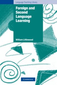 Foreign and Second Language Learning, de Littlewood, William | portada del libro